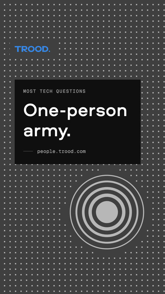 Reel cover: One-person army