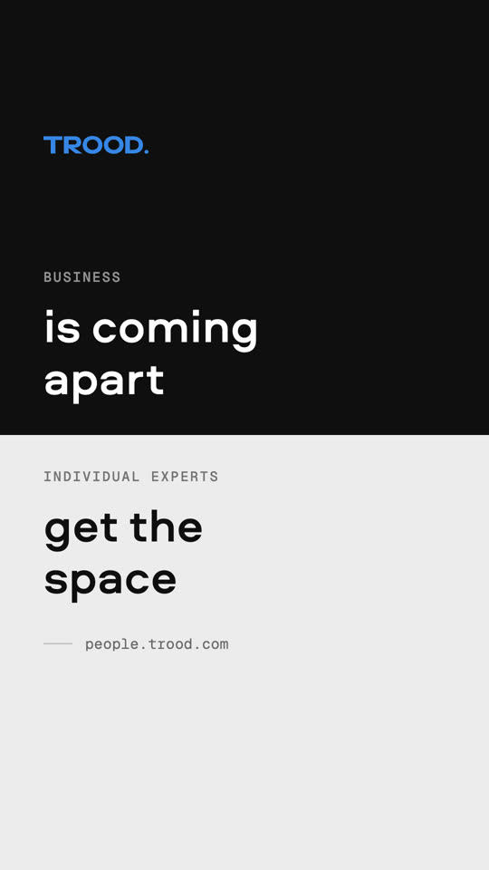 Reel cover: Business is coming apart, individual experts get the space